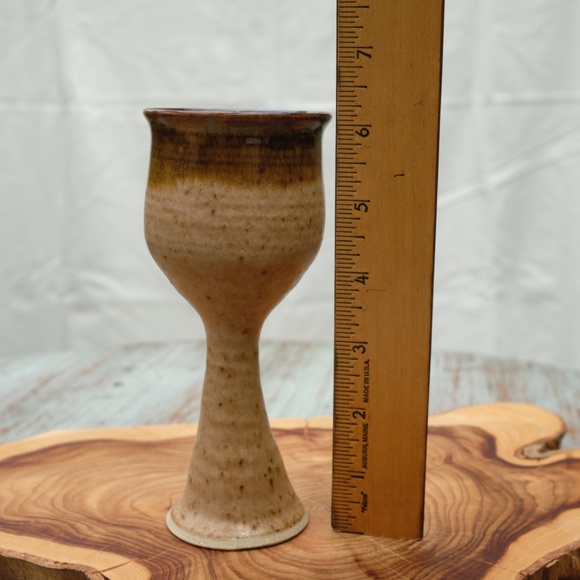 Vintage Geele Studio Pottery Goblets / Cordials - Set of Six (6) - Picture 10 of 10